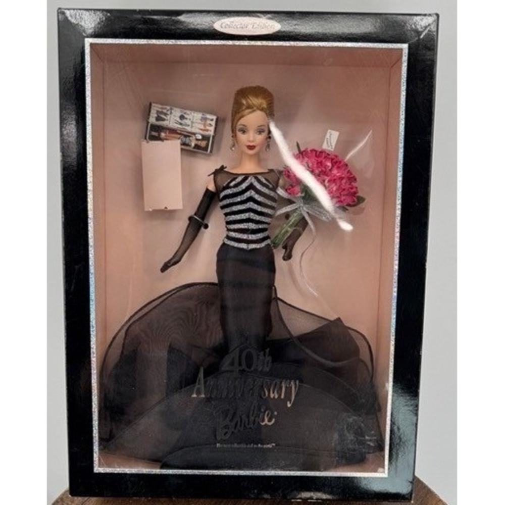 Vintage Mattel Barbie NEW 40th Anniversary Collector Edition 1999 Black Gown